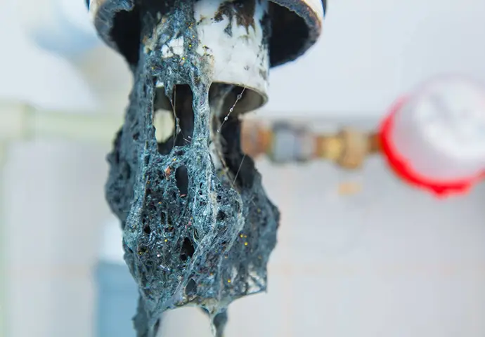 over-clogged drain needing desperate drain cleaning services