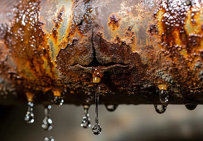 damaged water line