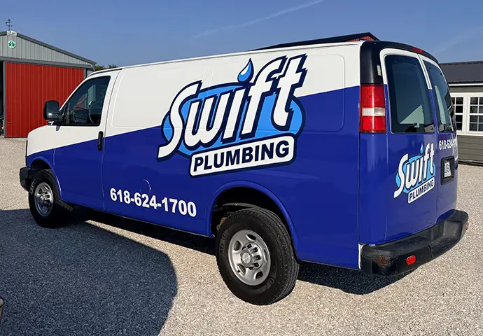 The Swift Plumbing Company service van