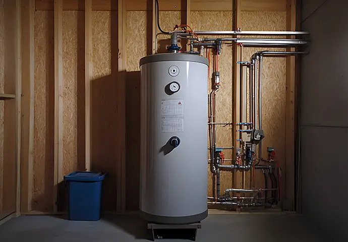 Water Heater Installation in Unfinished Basement