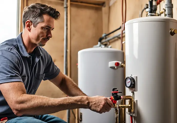 Water heater installation service